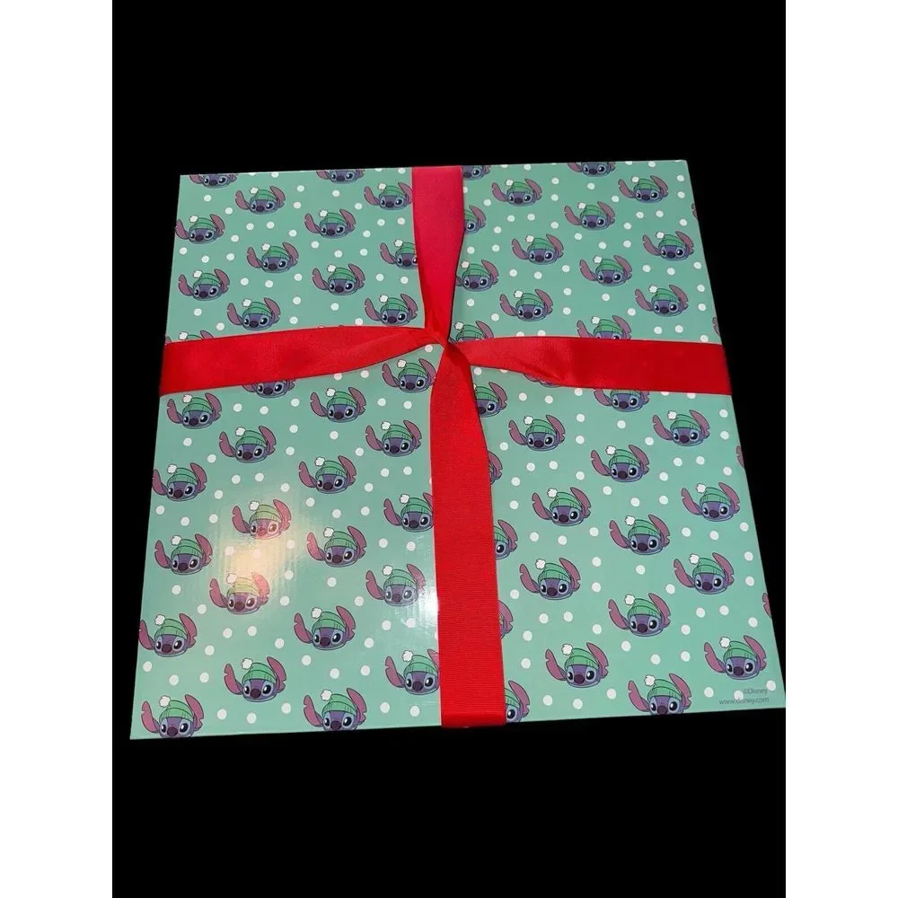 Disney Stitch Christmas Plush Sherpa   Adorable Holiday Blanket Blue 60